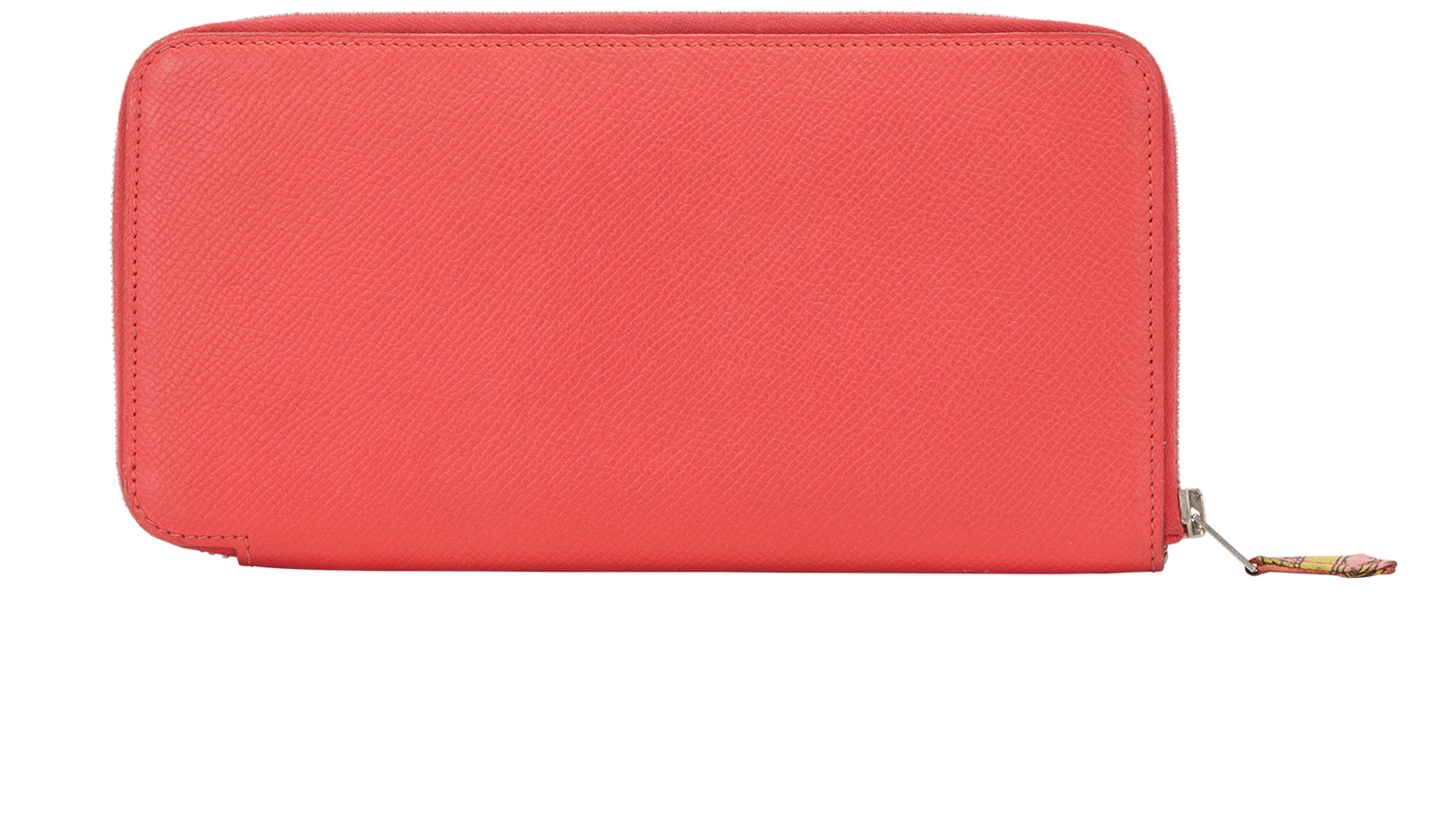 Hermes Silk'In Classique Long Wallet, &pound;395, Accessories, Orange, Leather, Back view